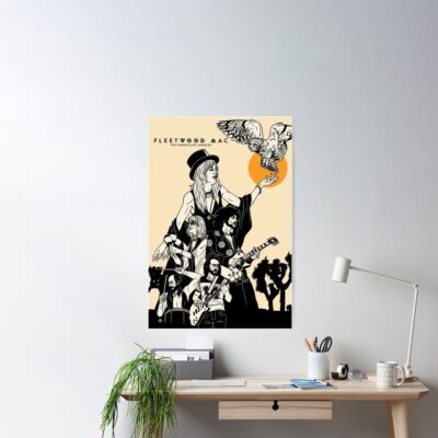 90'S Vintage, Fleetwood Mac Poster, Fleetwood Mac T-Shirt, Fleetwood Mac Sticker Poster Official Fleetwood Mac Merch