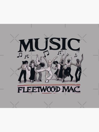 Fleetwood Mac: The Sound And Style Of Glam Rock In Digital Art Tapestry Official Fleetwood Mac Merch