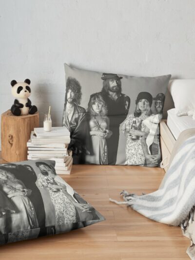 Band Rock Legends 0003 Poster Throw Pillow Official Fleetwood Mac Merch