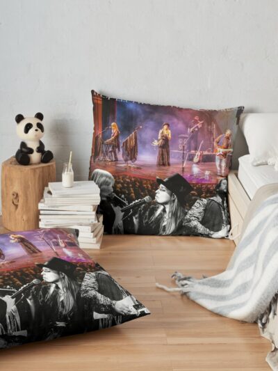 Band Rock Legends 0002 Poster Throw Pillow Official Fleetwood Mac Merch