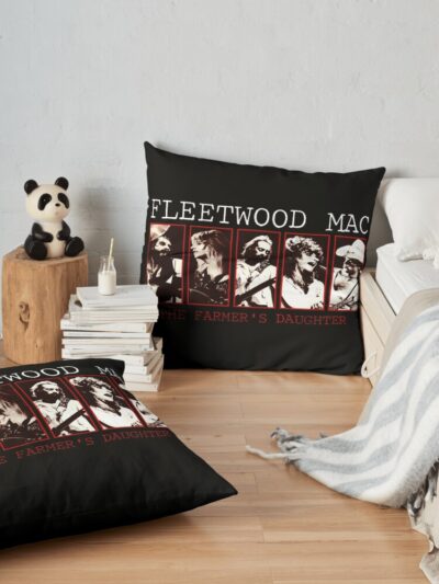 90'S Vintage, Fleetwood Mac Poster, Fleetwood Mac T-Shirt, Fleetwood Mac Sticker Throw Pillow Official Fleetwood Mac Merch