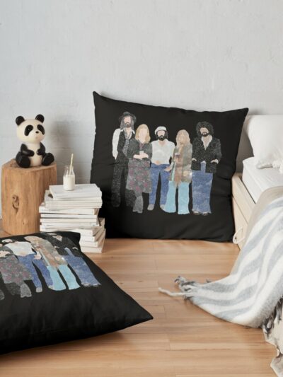 Fleetwood Mac Watercolour Throw Pillow Official Fleetwood Mac Merch