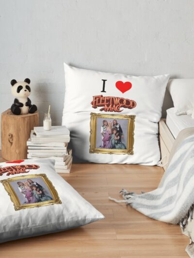 I Love Fleetwood Mac Throw Pillow Official Fleetwood Mac Merch