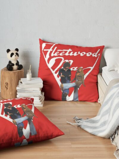 Vintage Cute Design Of Fleetwood Mac Throw Pillow Official Fleetwood Mac Merch