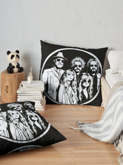 Fleetwoodmac Classic Artwork Throw Pillow Official Fleetwood Mac Merch