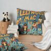 Fleetwood Mac Illustration Cover Throw Pillow Official Fleetwood Mac Merch