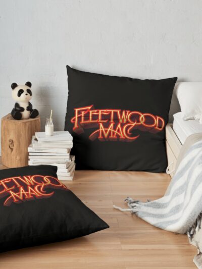 WatonaiFleetwood Mac Fleetwood Mac Fleetwood Mac, Fleetwood Mac Fleetwood Mac Fleetwood Mac Throw Pillow Official Fleetwood Mac Merch