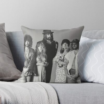 Band Rock Legends 0003 Poster Throw Pillow Official Fleetwood Mac Merch