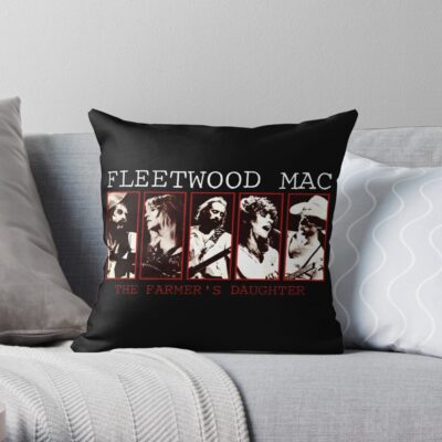 90'S Vintage, Fleetwood Mac Poster, Fleetwood Mac T-Shirt, Fleetwood Mac Sticker Throw Pillow Official Fleetwood Mac Merch