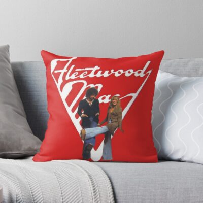 Vintage Cute Design Of Fleetwood Mac Throw Pillow Official Fleetwood Mac Merch