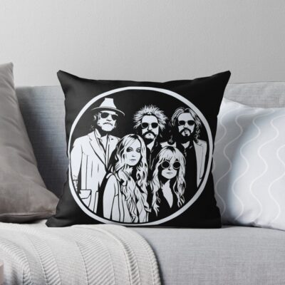 Fleetwoodmac Classic Artwork Throw Pillow Official Fleetwood Mac Merch