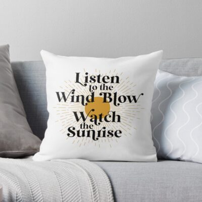 Fleetwood Mac Listen To The Wind Blow Throw Pillow Official Fleetwood Mac Merch