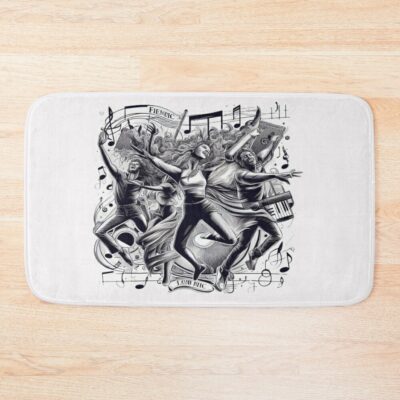 Fleetwood Mac: The Glammed-Up Sound Of Rock: A Digital Art Tribute Bath Mat Official Fleetwood Mac Merch