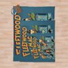 Fleetwood Mac Illustration Cover Throw Blanket Official Fleetwood Mac Merch