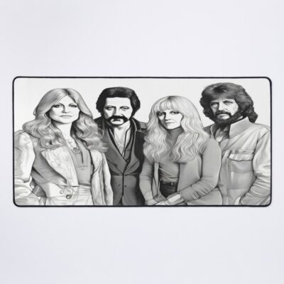 Fleetwood Mac Print Mouse Pad Official Fleetwood Mac Merch