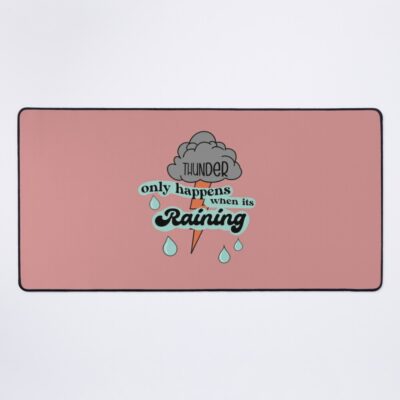 Fleetwood Mac Dreams Quote 'Thunder Only Happens When It'S Raining' Mouse Pad Official Fleetwood Mac Merch