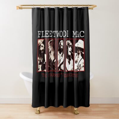 90'S Vintage, Fleetwood Mac Poster, Fleetwood Mac T-Shirt, Fleetwood Mac Sticker Shower Curtain Official Fleetwood Mac Merch