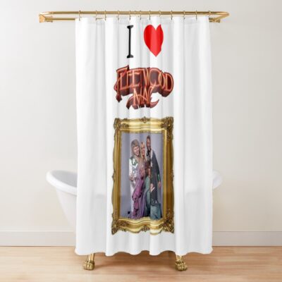 I Love Fleetwood Mac Shower Curtain Official Fleetwood Mac Merch