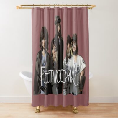 Fleetwood Mac: Nostalgic Melodies Of The 70S And Retro Rock Music Shower Curtain Official Fleetwood Mac Merch