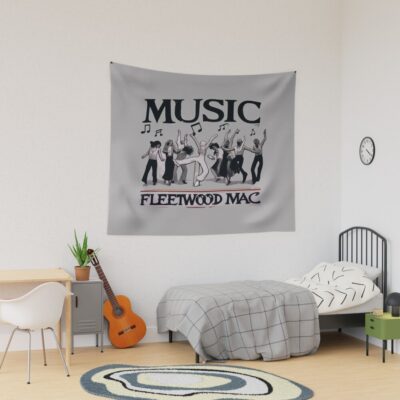 Fleetwood Mac: The Sound And Style Of Glam Rock In Digital Art Tapestry Official Fleetwood Mac Merch